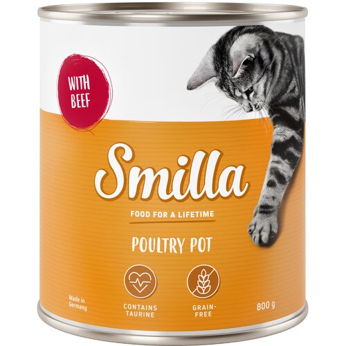  Varčno pakiranje Smilla perutninski lonček 24 x 800 g - Mehka perutnina z govedino Cijene