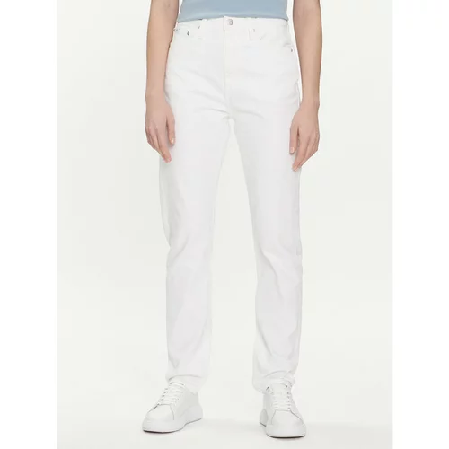 Calvin Klein Jeans Jeans hlače Authentic J20J222741 Bela Slim Fit