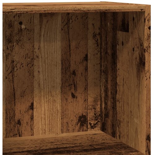  Regal za knjige boja starog drva 40x24x76 cm konstruirano drvo Slike