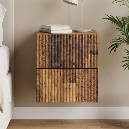  Noćni ormarić za montažu na zid Staro drvo 33 x 34,5 x 40 cm Cijene