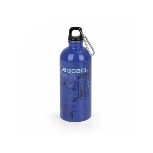 Gabol Aluminijumska boca za vodu sa zakačkom 7x21 cm 600ml Gaming Slike