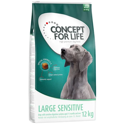 Concept for Life Promotivna cijena! 2 x 12 kg / 4 kg Adult - Large Sensitive (2 x 12 kg)