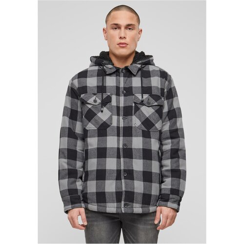 Brandit Men's Hooded Shirt Jacket - Plaid Slike