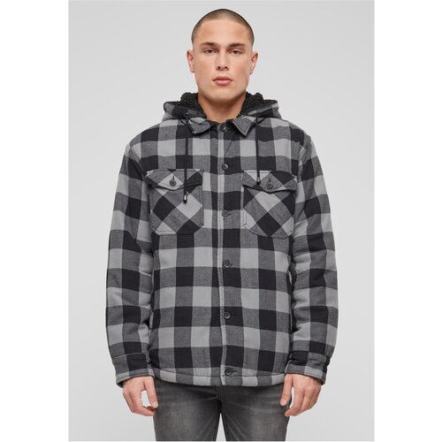 Brandit Men&amp;#039;s Hooded Shirt Jacket - Plaid Slike