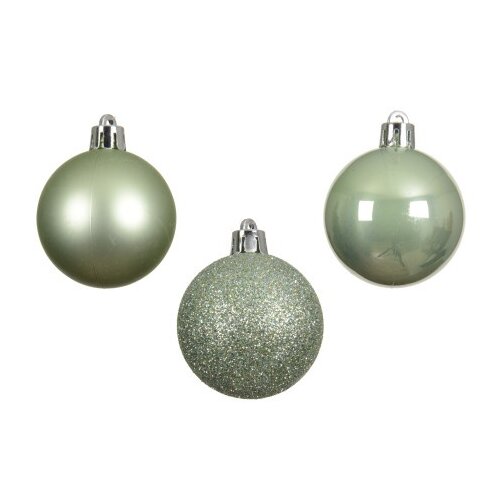  Novogodišnja dekoracija - hanging bauble set mix 10pcs 6cm 022656 - matcha green - kmg ( 044428 ) Cene
