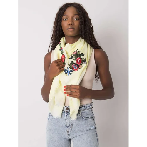 Fashion Hunters Yellow scarf with patches