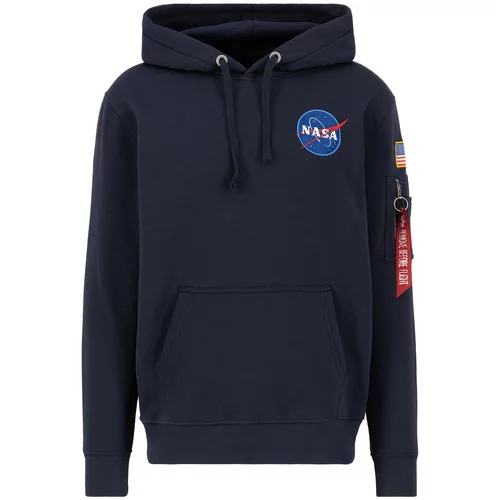 Alpha Industries Sweater majica 'Space Shuttle' plava / tamno plava / crvena / bijela