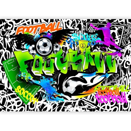  Foto tapeta - Football Graffiti 300x210 Premium Cene