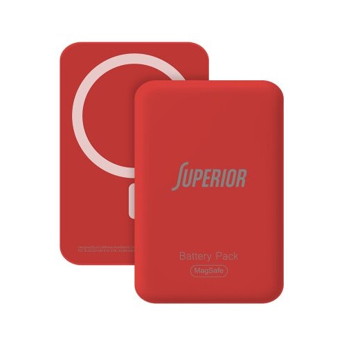  Power bank magsafe superior 15w 5000 mah crveni ( BAT2687 ) Slike