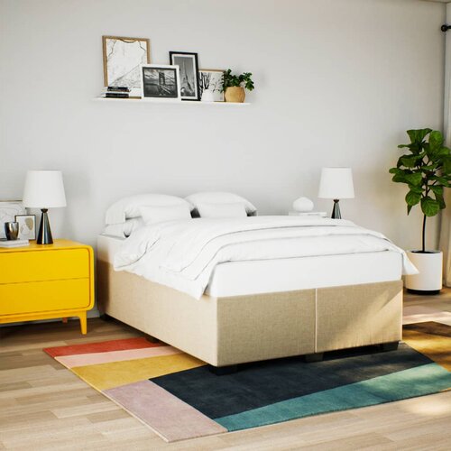 Furnova Posteljni okvir brez vzmetnice krem 140x190 cm blago, (21939448) Slike