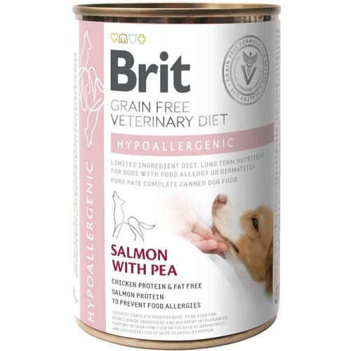 Brit veterinary diet Brit GF Veterinarska dieta za pse Hypoallergenic, losos - 400g 400 g Cene