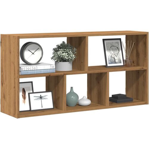 VidaXL Stenska polica artisan hrast 100x25x50 cm inženirski les Slike