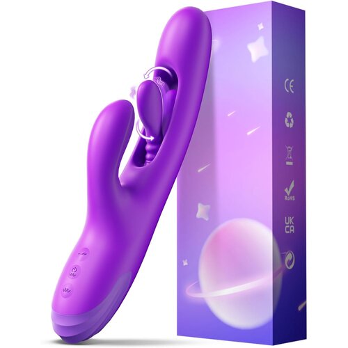 SuperLove G-Spot Fingering Rabbit Vibrator Purple Slike