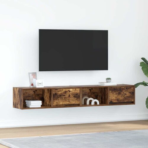 vidaXL TV omarica 2 kosa dimljeni hrast 80x31x25,5 cm inženirski les Cene
