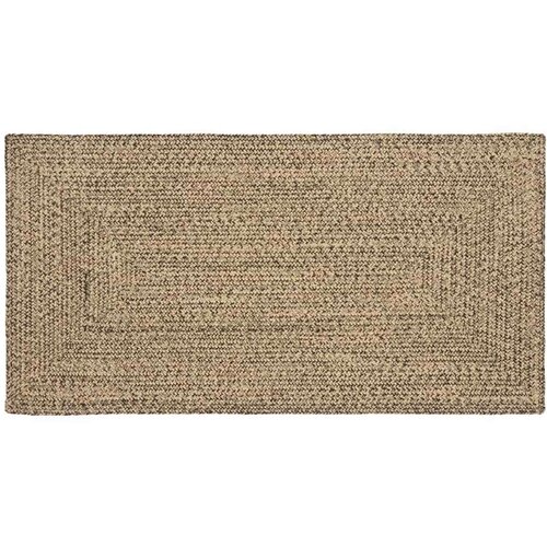 vidaXL Tepih Prirodna i crno 100 x 200 cm Juta Cene