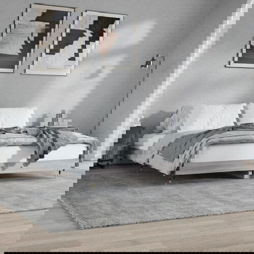 VidaXL Posteljni okvir siva sonoma 160x200 cm inženirski les Slike