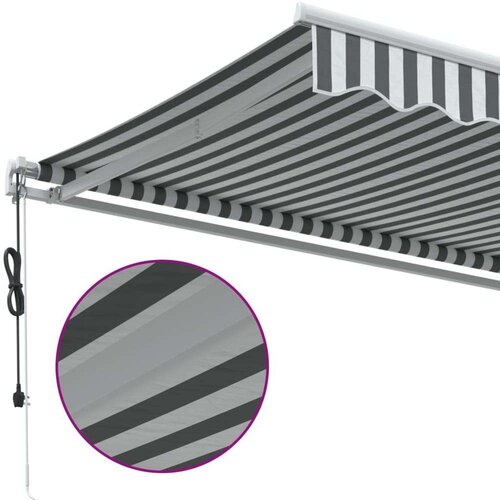 vidaXL Avtomatsko zložljiva tenda antracit in bela 400x300 cm Cene