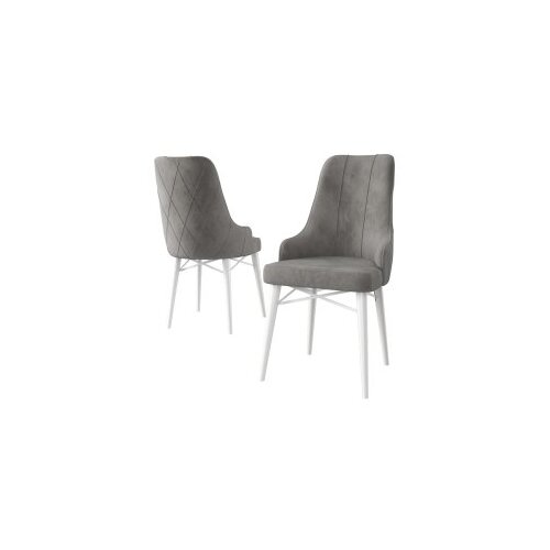 Hanah home set 2 stolice neta grey white Cene