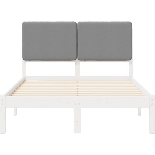  Krevetni okvir s tapiciranim uzglavljem Svijetlo siva Svjetlosiva 205.5 x 125.5 x 84.5 cm Slike