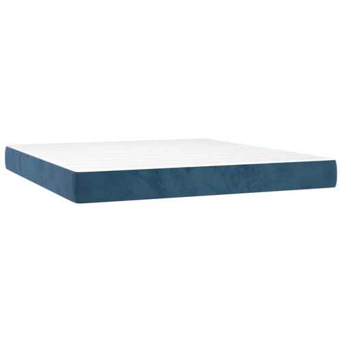 VidaXL Vzmetnica z žepkasto vzmetjo temno modra 180x200x20 cm žamet, (20650012) Slike