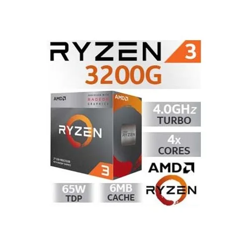 AMD RYZEN 3 3200G AM4 BOX 4 CPU cores,4...