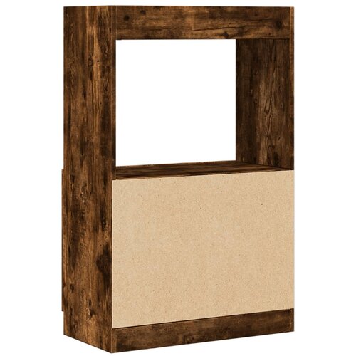  Visoka komoda boja hrasta 63x33x100 cm od konstruiranog drva Slike