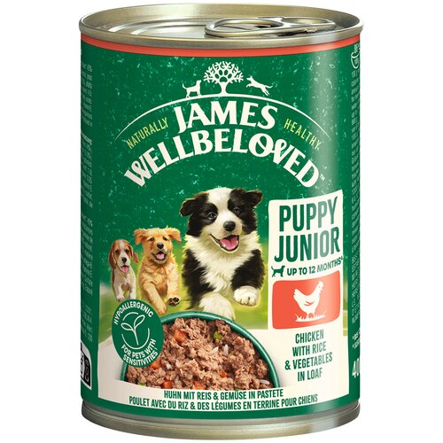 James Wellbeloved Junior Dog Hypoallergenic piletina u pa&scaron;teti - 12 x 400 g Cijene