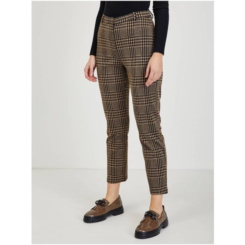 Orsay Brown women's shortened checked trousers - Ladies Cene