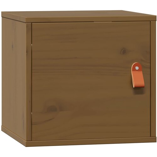 Maison Chic Stenska omarica - Zidna omarica medeno rjava 31,5x30x30 cm trdna borovina iu780, (22062898) Slike