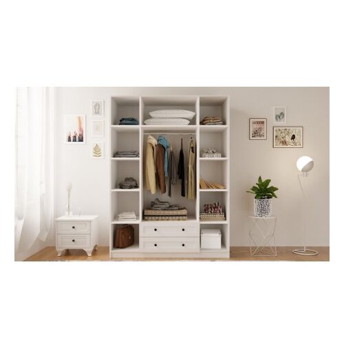 Hanah home Ormar Rb-074, 140x184x52 cm, Bijeli Slike