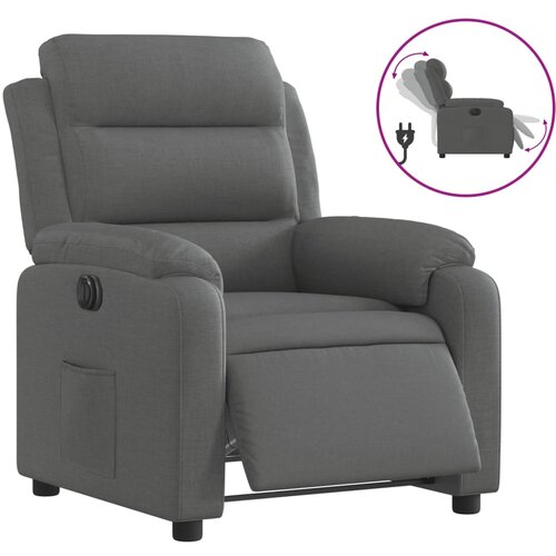 Maison Chic Električni naslanjač - Relax naslanjač temno sivo blago, (22062654) Cene