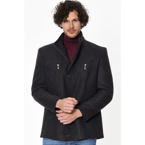 Dewberry K7126 MEN'S COAT-DIAGONAL ANTHRACITE Cijene
