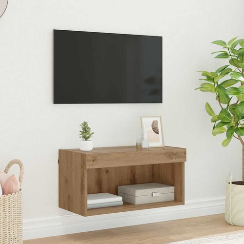  Set TV komoda s LED svjetlima Umjetnički hrast 60 x 30 x 30 cm Cijene
