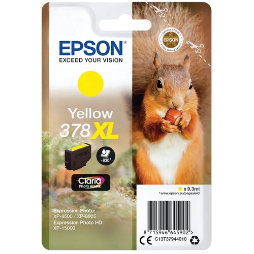 Epson kartuša 378 XL (C13T37944010) (rumena), original Cene