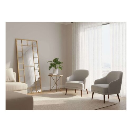 Hanah home podno ogledalo boxia, 80 cm x 180 cm, zlatne boje Slike