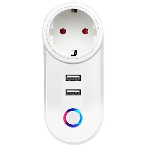Moye Pametna utičnica sa 2 USB porta Voltaic WiFi (SV-SS01) bela Slike