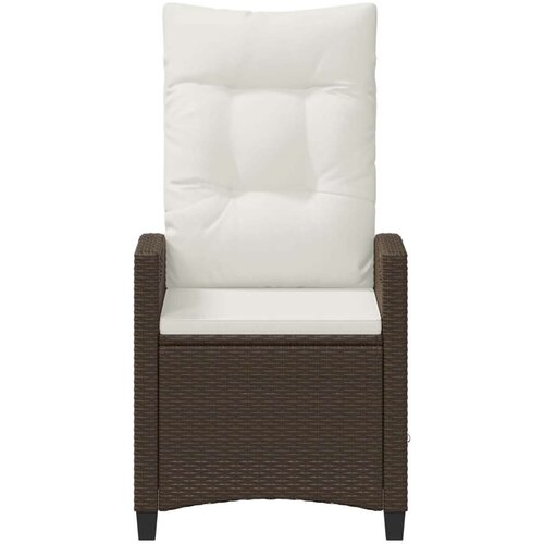  Vrtna stolica 2 pcs Smeđa i krem 56 x 60 x 112 cm - Smeđa i krem Slike