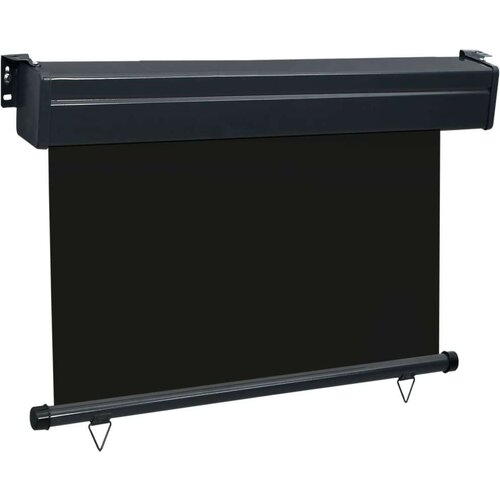 VidaXL Balkonska bočna tenda 125 x 250 cm crna Slike