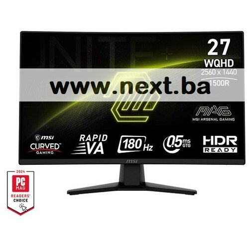  Monitor 27 MSI MAG 274CQF Rapid VA 180Hz 0.5ms Zakrivljeni Cijene