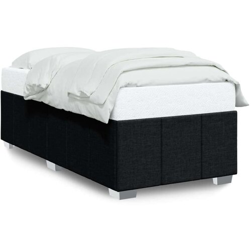 VidaXL Okvir za krevet crni 90x200 cm od tkanine Slike