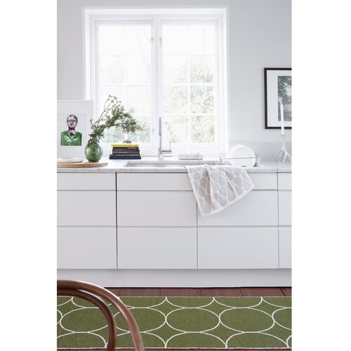 Pappelina Temno zelena notranja in zunanja preproga 70x100 cm Boo Dark Olive &amp;ndash; Slike