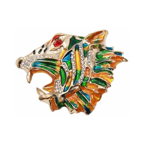 Kesi Tiger BZ-7 multicolored brooch Cene