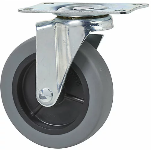  Vrtljivo kolo za aluminijast ploski voziček, Ø 100 x 25 mm, za EX-1A/EX-1AT