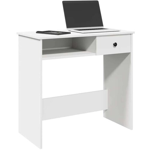  Radni stol bijeli 80 x 40 x 75 cm od iverice Slike