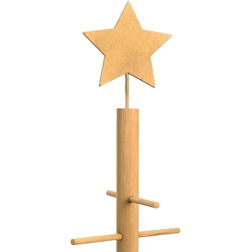 VidaXL Drveno božićno drvce s stalakom Smeđa 75 cm bambus Slike