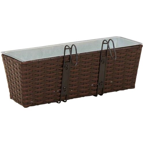  Ograda Metal - Smeđa 50 cm Slike