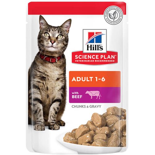 Hill’s Science Plan Adult - vlažna hrana za odrasle mačke sa govedinom (12x85g) Cene