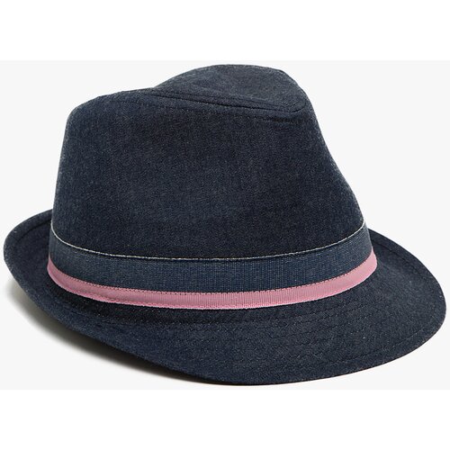 Koton Straw Fedora Hat with Ribbon Detail Slike