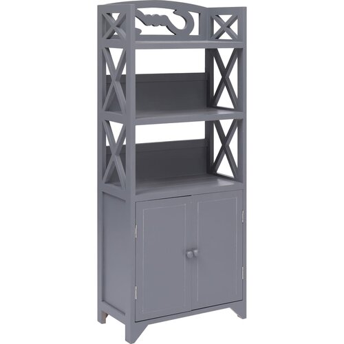 VidaXL Kupaonski ormarić sivi 46 x 24 x 116 cm od drva paulovnije Slike