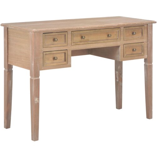  Pisalna miza les 109,5x45x77,5 cm rjava Slike